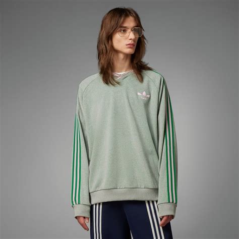 adidas pullover schwarz grün retro|Grüner Pullover .